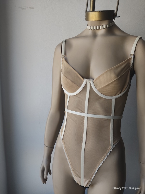 Body de microtul Nude - VAINILLA - Image 3