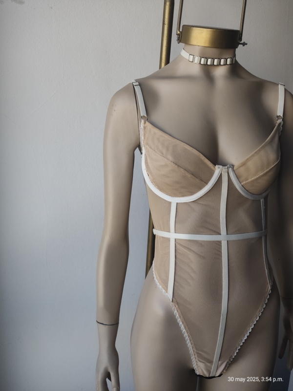 Body de microtul Nude - VAINILLA - Image 4