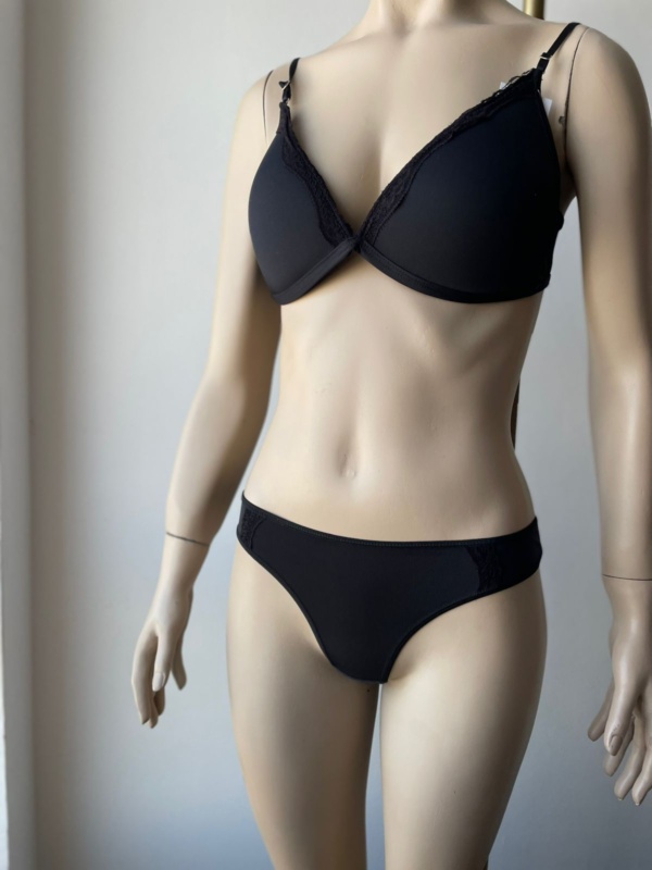 Conjunto triangulo soft microfibra – Negro - Image 2