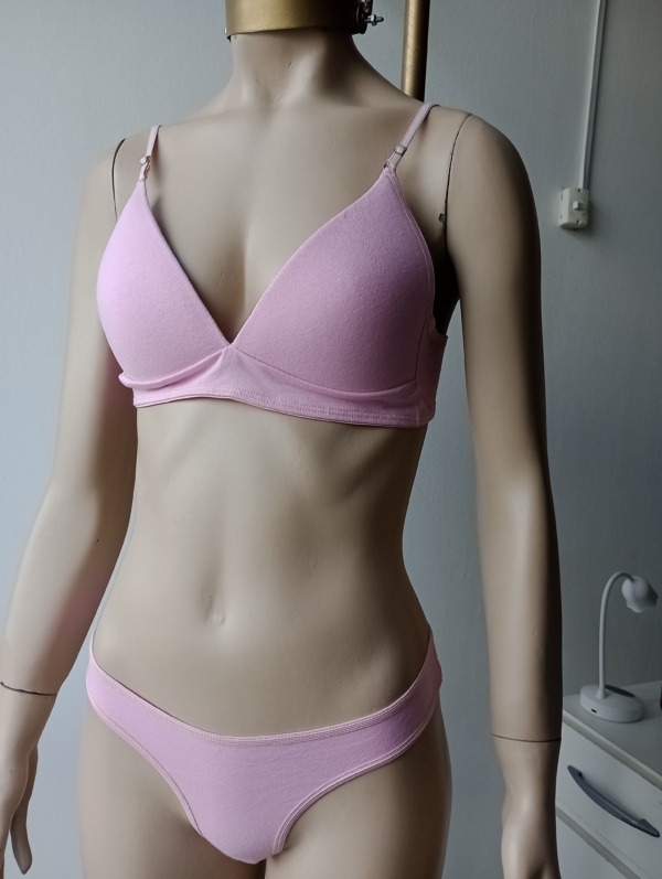 Conjunto triangulo soft - Rosa